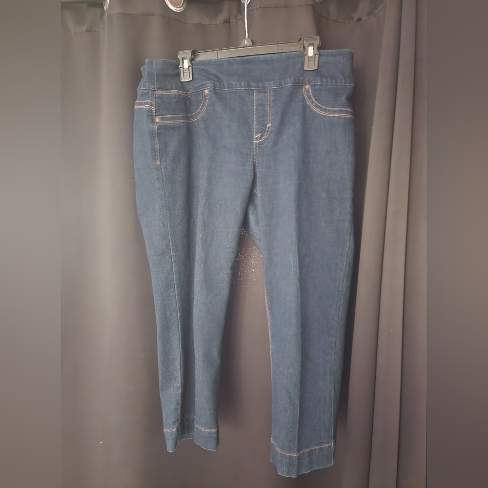 Style & Co. Women's Jean Capri Color Blue Size Large Gently Used